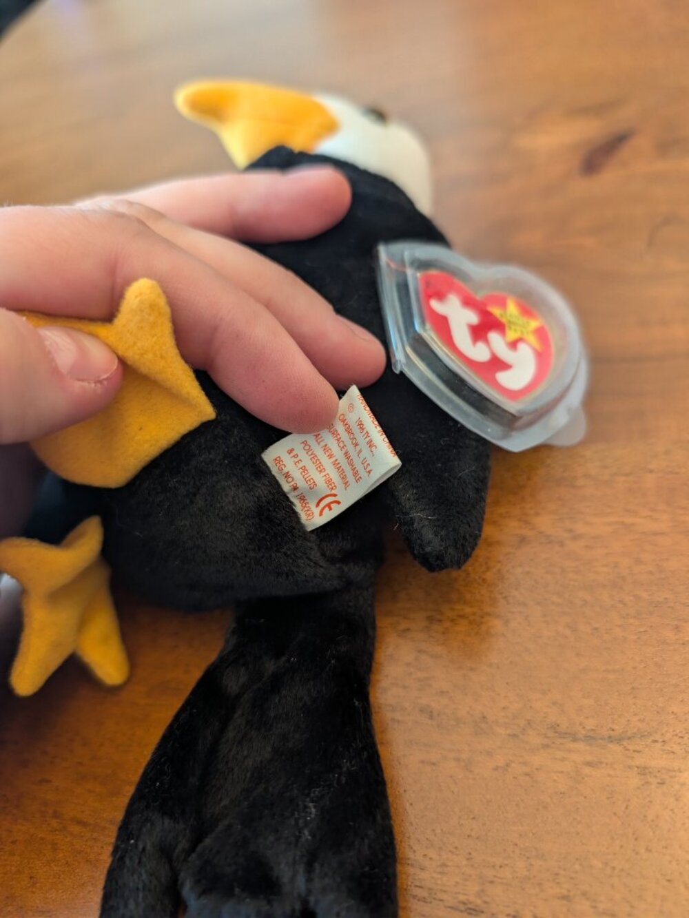 TY Beanie Baby “Baldy” the Eagle 🦅 | Vintage 1996 Plush w/ Tag Protector - Picture 5 of 6